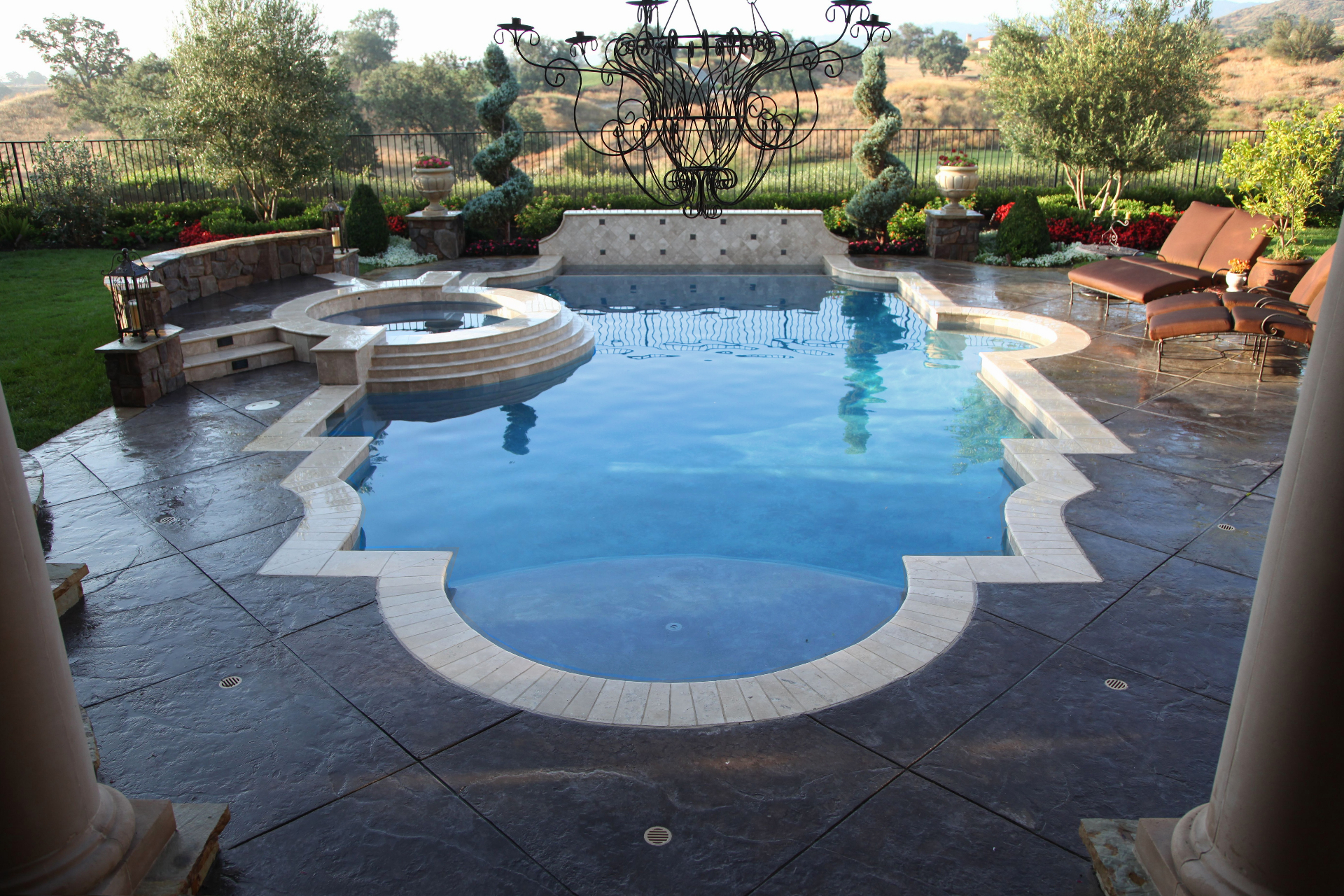 BSH Pools — luxury custom pool with infinity edge in Beverly Hills